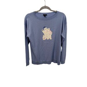 Talbots winter bear sweater size M